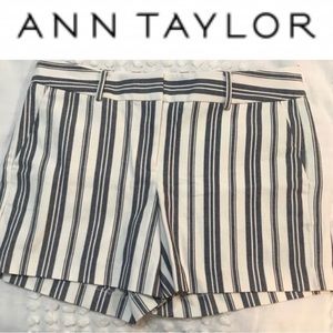 Ann Taylor short. Size 6. Cotton/Spandex. Pinstripe. Dressy short.